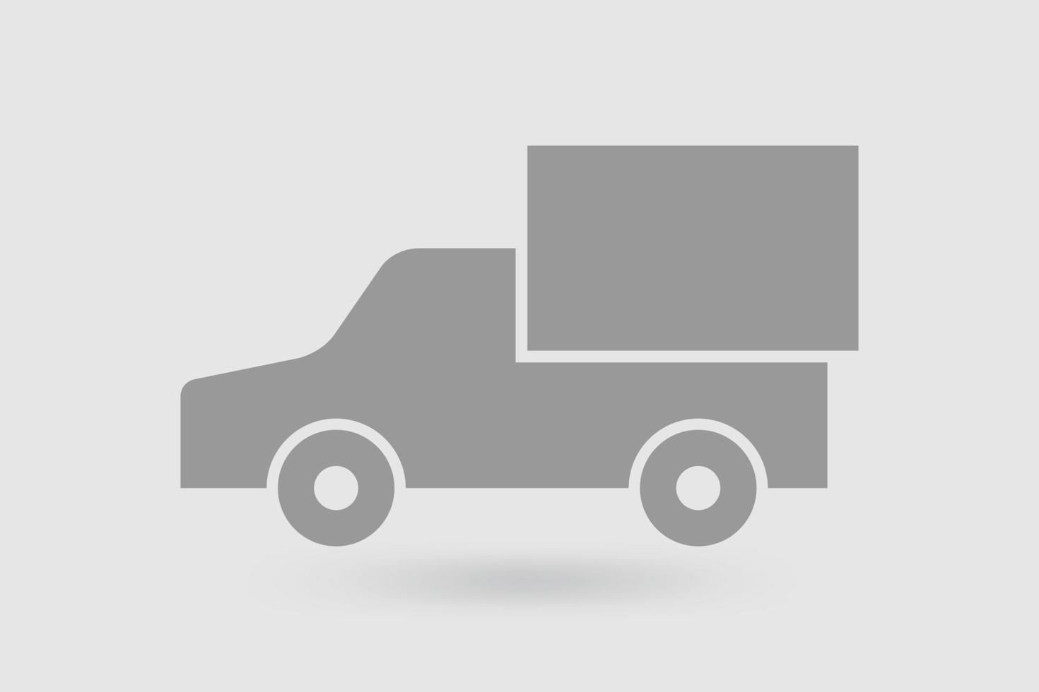 icône de voiture. icône de camion logistique. symbole de voiture de service de livraison. vecteur. vecteur