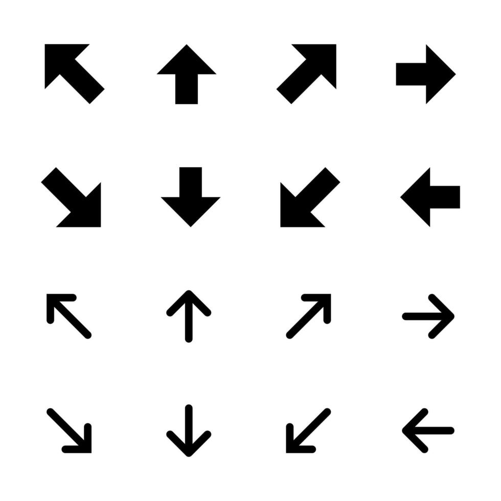 conception de vecteur de flèche toutes directions