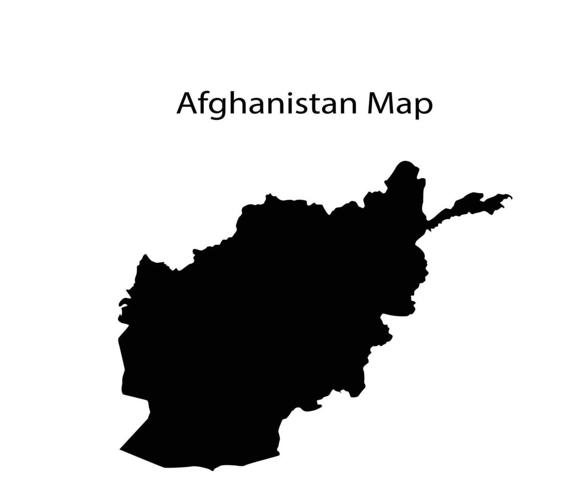 afghanistan carte silhouette illustration vectorielle vecteur