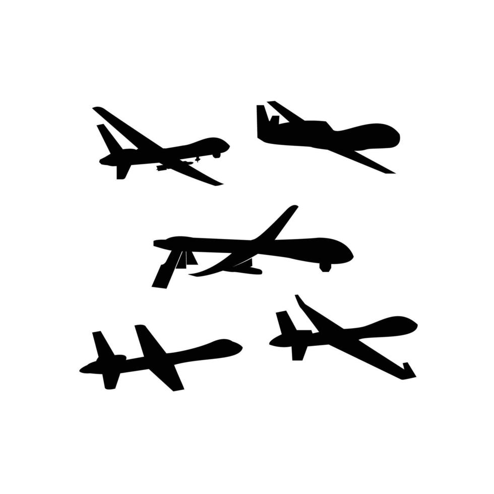 logo de drone militaire vecteur