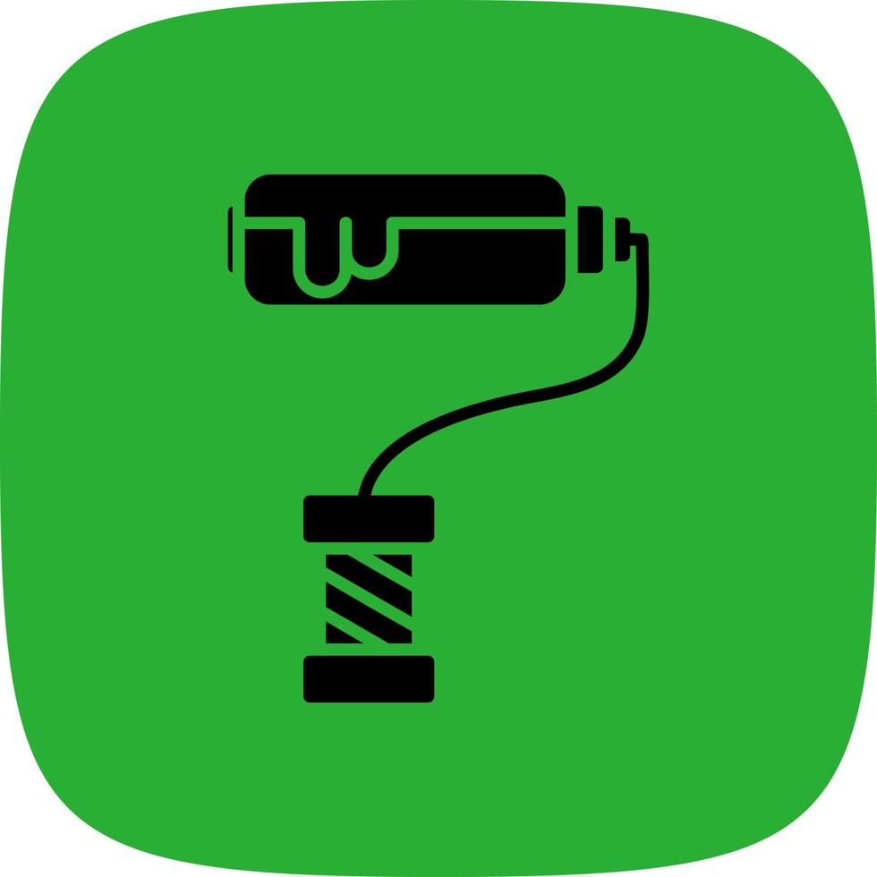 conception d'icône créative de rouleau de peinture vecteur