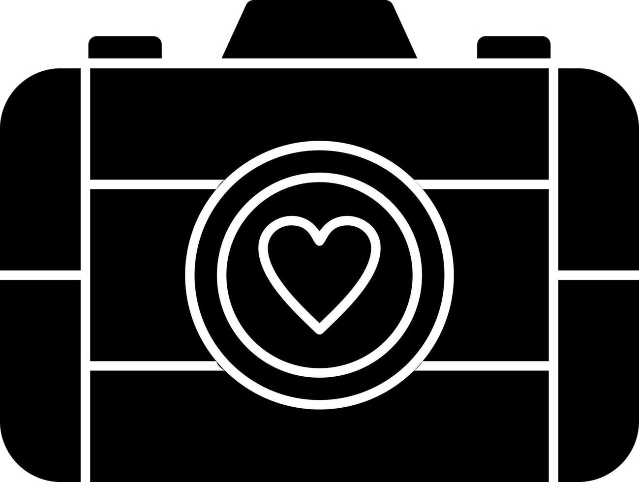 conception d'icône de vecteur de caméra de mariage