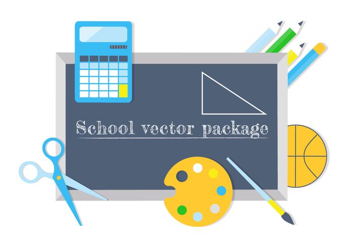 Éléments et icônes vectorielles d'éducation gratuite vecteur