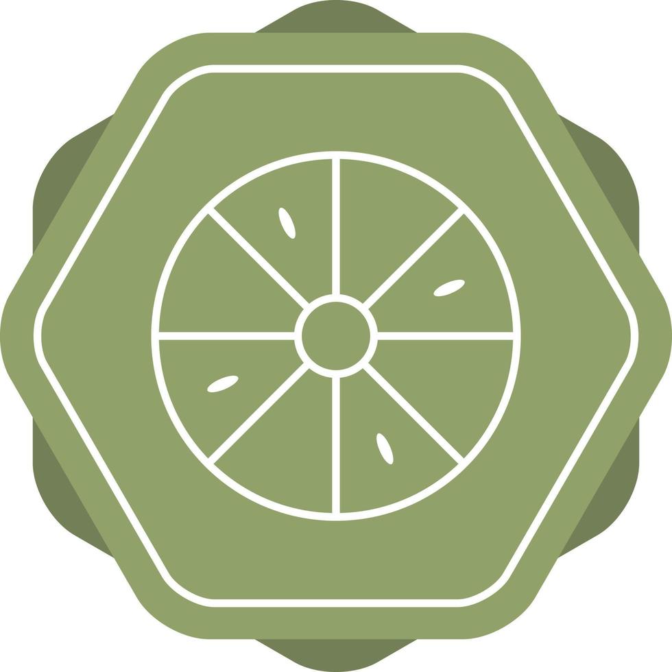 icône de ligne de vecteur de citron unique