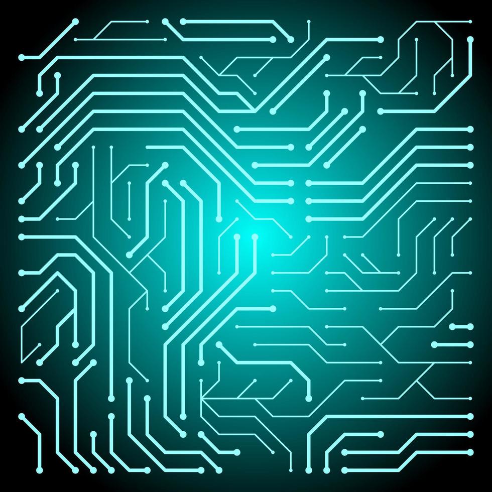 illustration vectorielle isolée de la technologie de la carte de circuit imprimé. vecteur de circuit imprimé bleu pour logo, icône, symbole, entreprise, design ou décoration. technologie de circuit imprimé bleu cyber