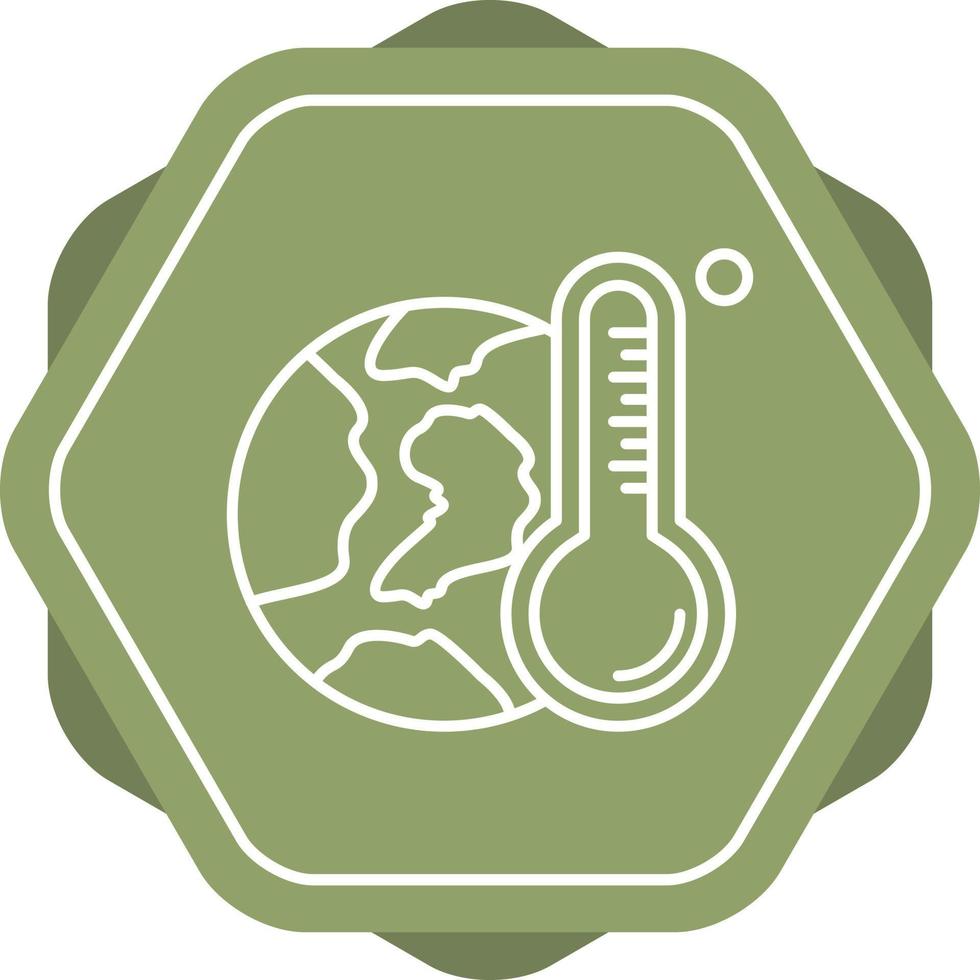 icône de vecteur de réchauffement climatique