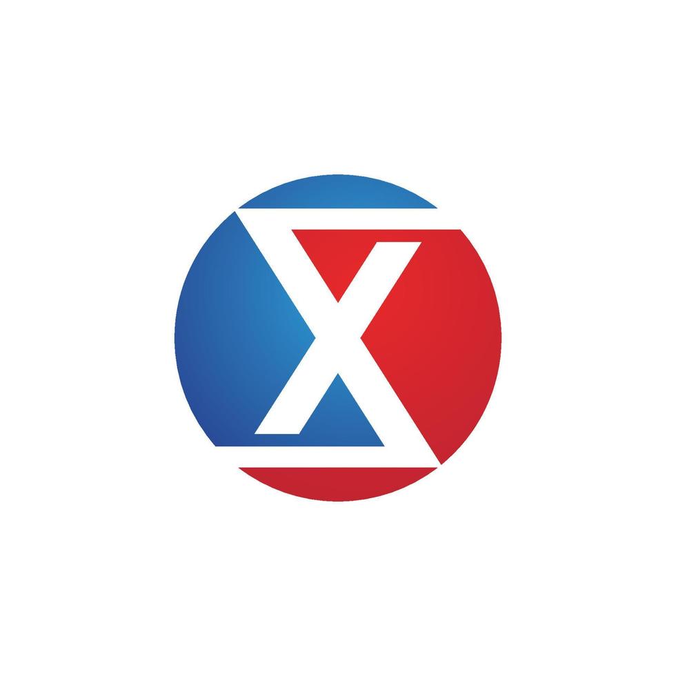 icône de vecteur de modèle de lettre x logo