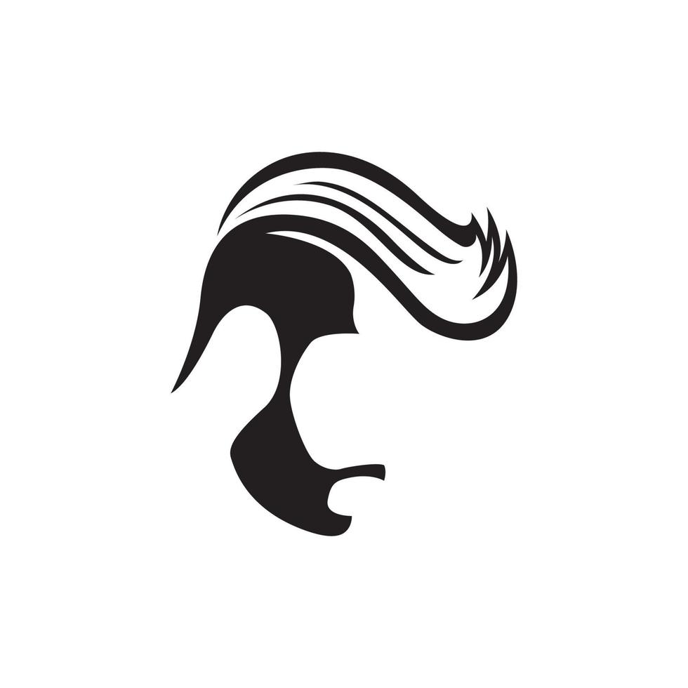 conception d'icône vectorielle de salon de coiffure vecteur