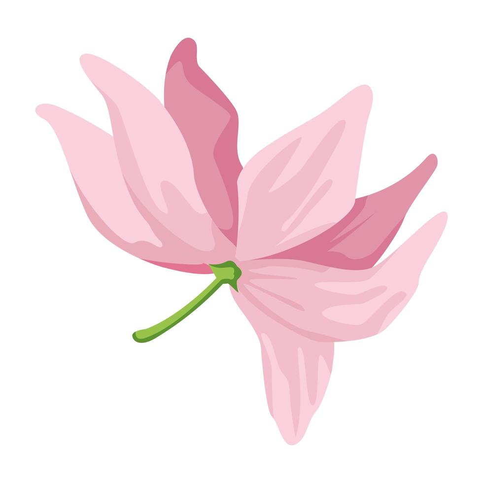 fleur de lotus de dessin animé vecteur