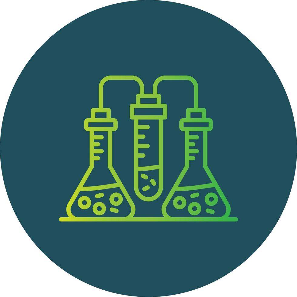 conception d'icône créative de chimie vecteur