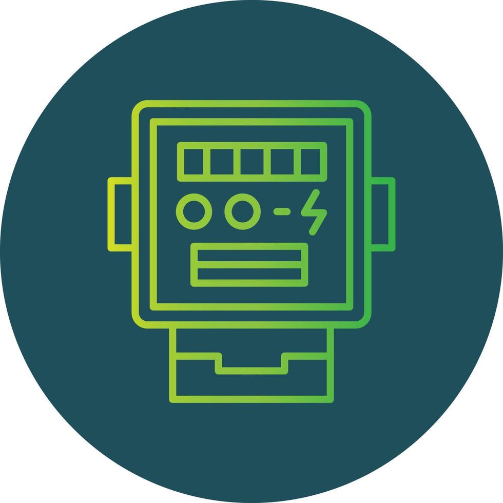 conception d'icône créative de compteur électrique vecteur