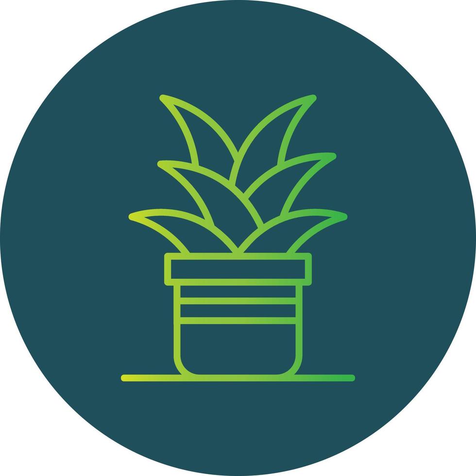 conception d'icône créative de pot de plante vecteur