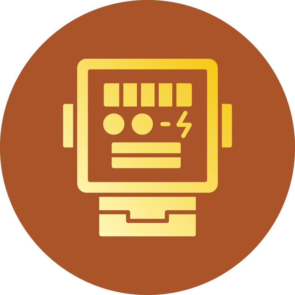 conception d'icône créative de compteur électrique vecteur