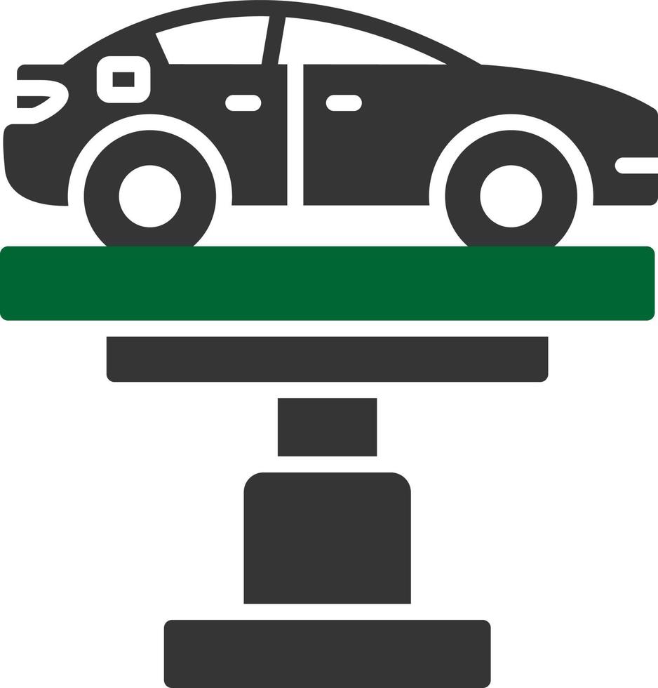 conception d'icône créative de levage de voiture vecteur