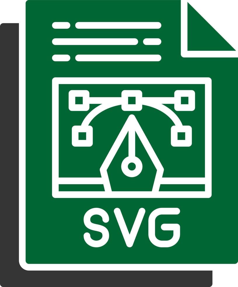 conception d'icône créative de fichier svg vecteur