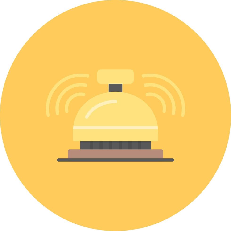 conception d'icône créative de cloche d'hôtel vecteur