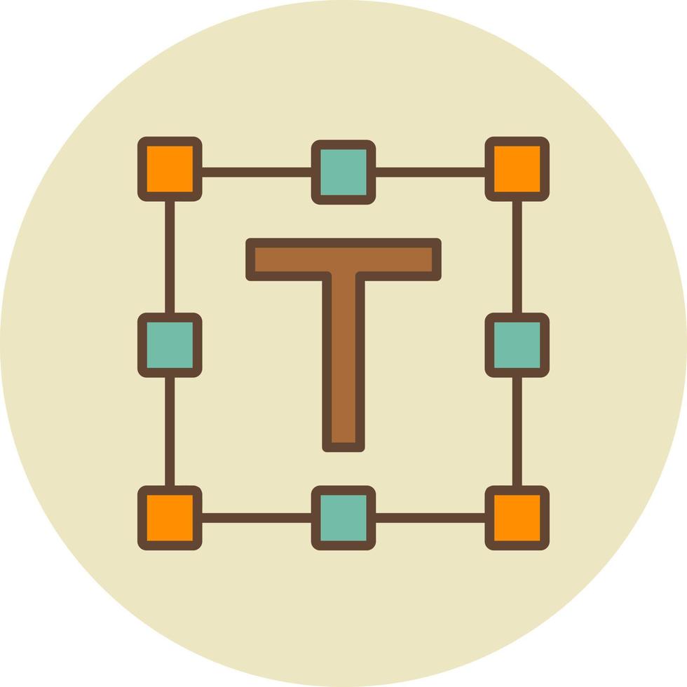 conception d'icône créative de zone de texte vecteur