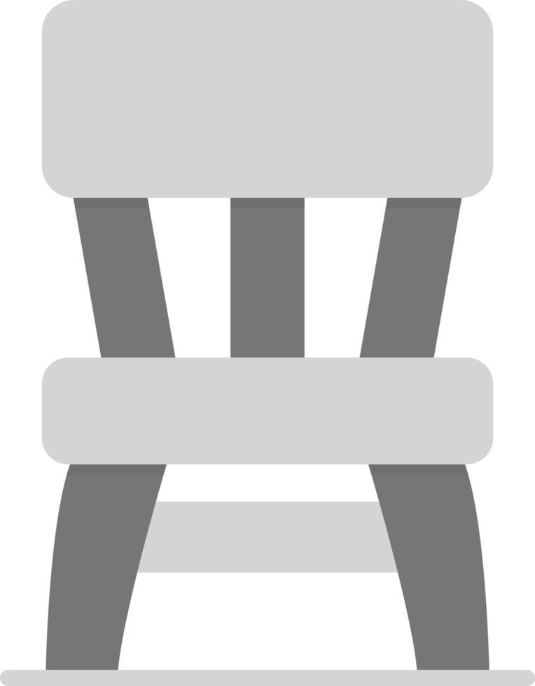 conception d'icône créative chaise en bois vecteur