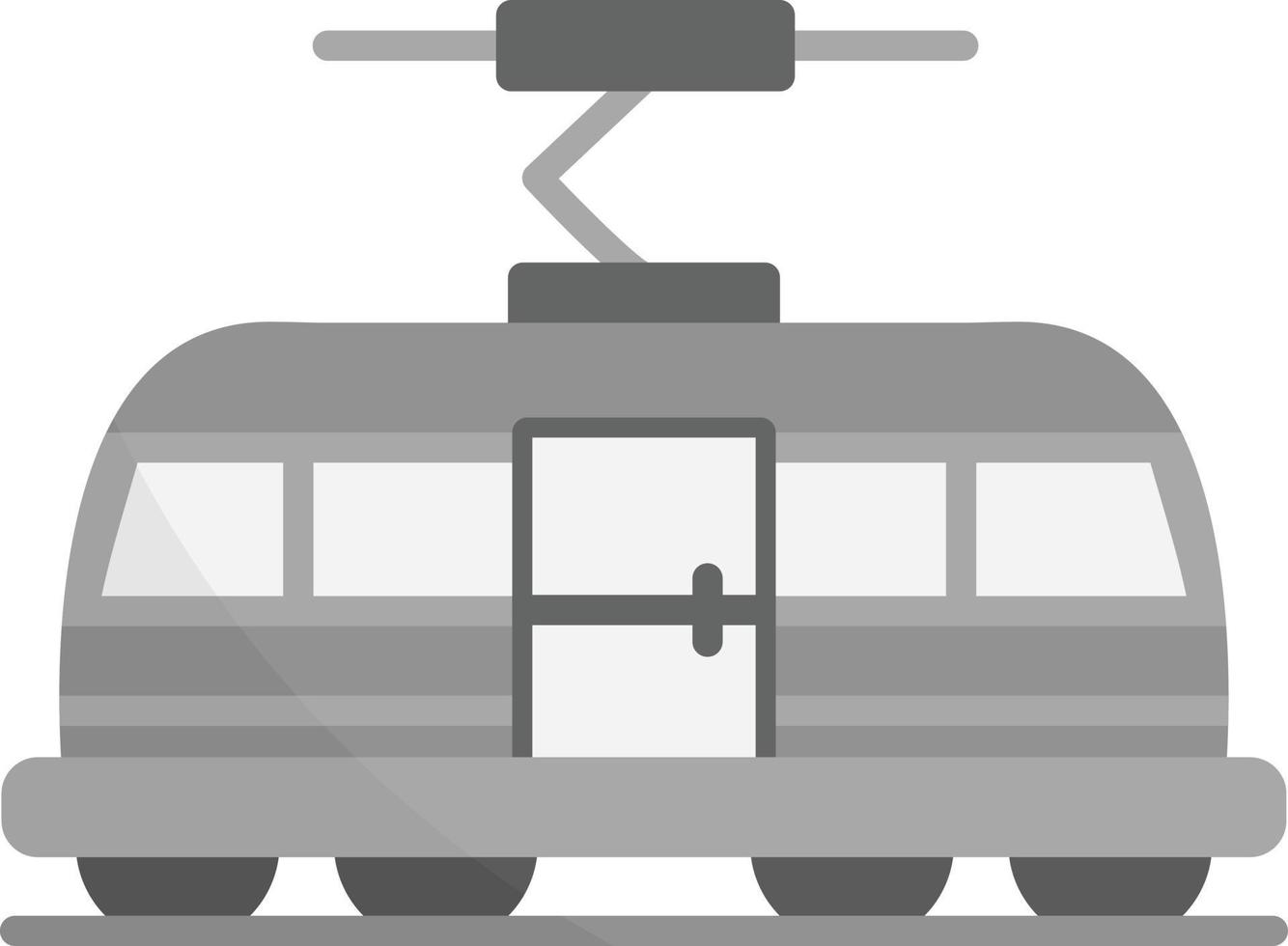 conception d'icône créative de tramway vecteur