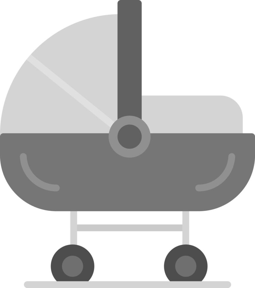 conception d'icône créative de lit bébé vecteur
