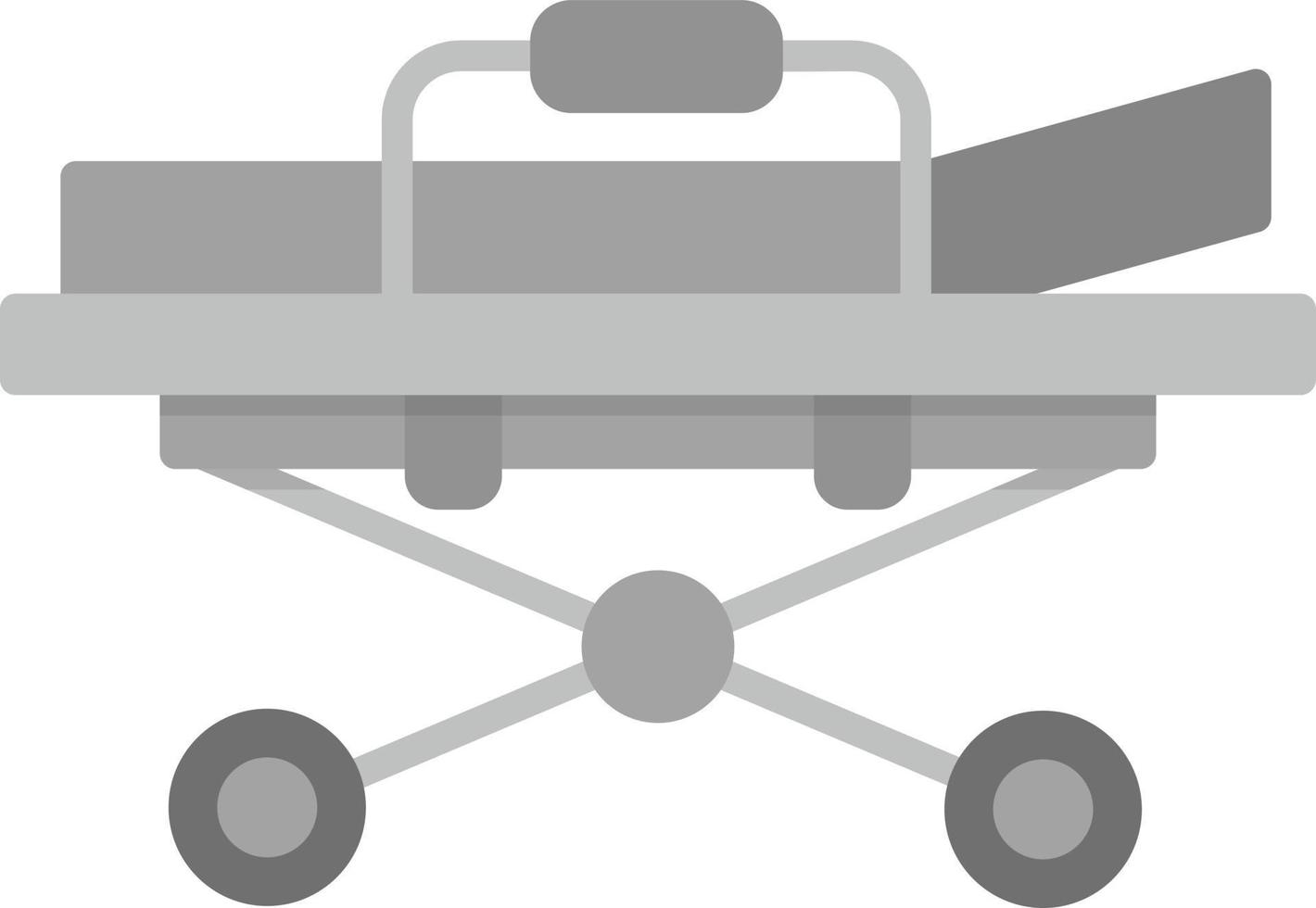 conception d'icône créative de civière vecteur