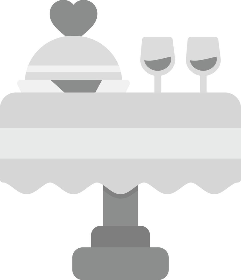 conception d'icône créative de dîner de mariage vecteur