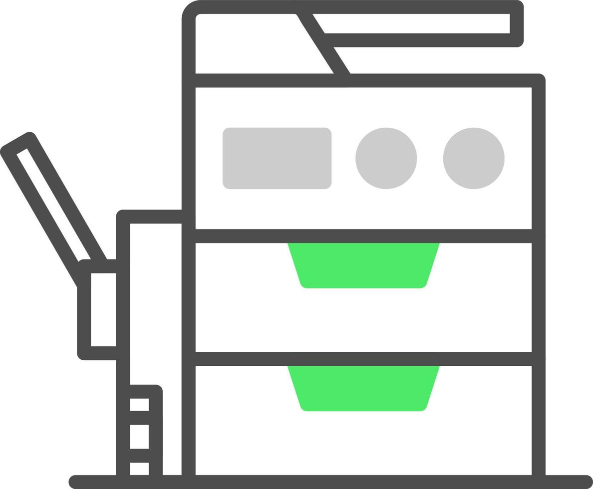 conception d'icône créative de machine à copier vecteur