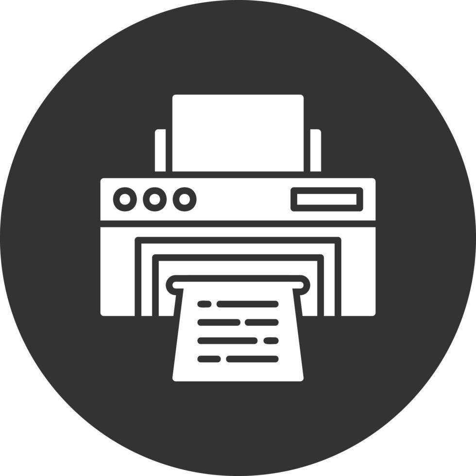 conception d'icône créative d'imprimante vecteur