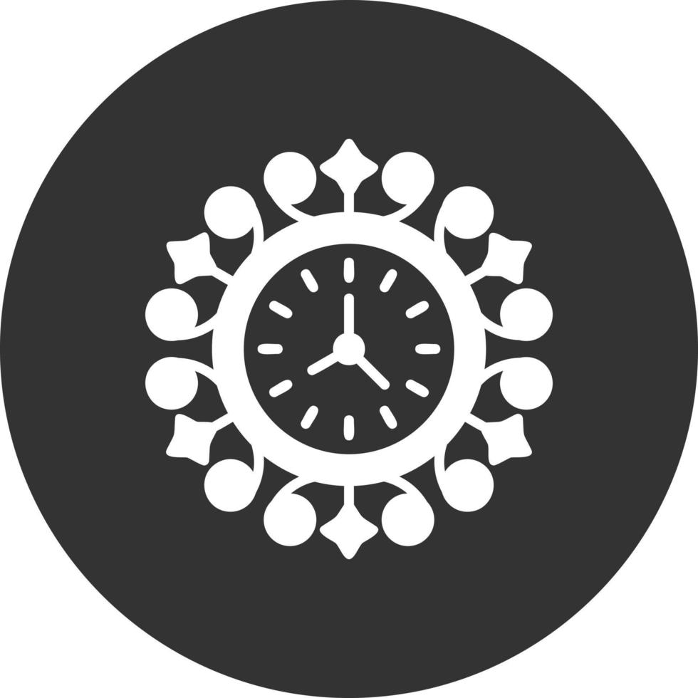 conception d'icône créative d'horloge murale vecteur