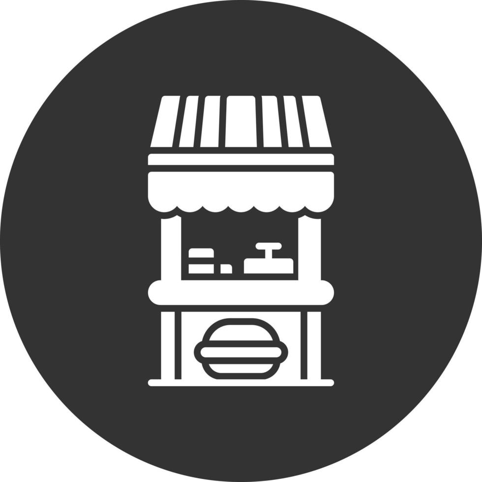 conception d'icône créative de stand de nourriture vecteur