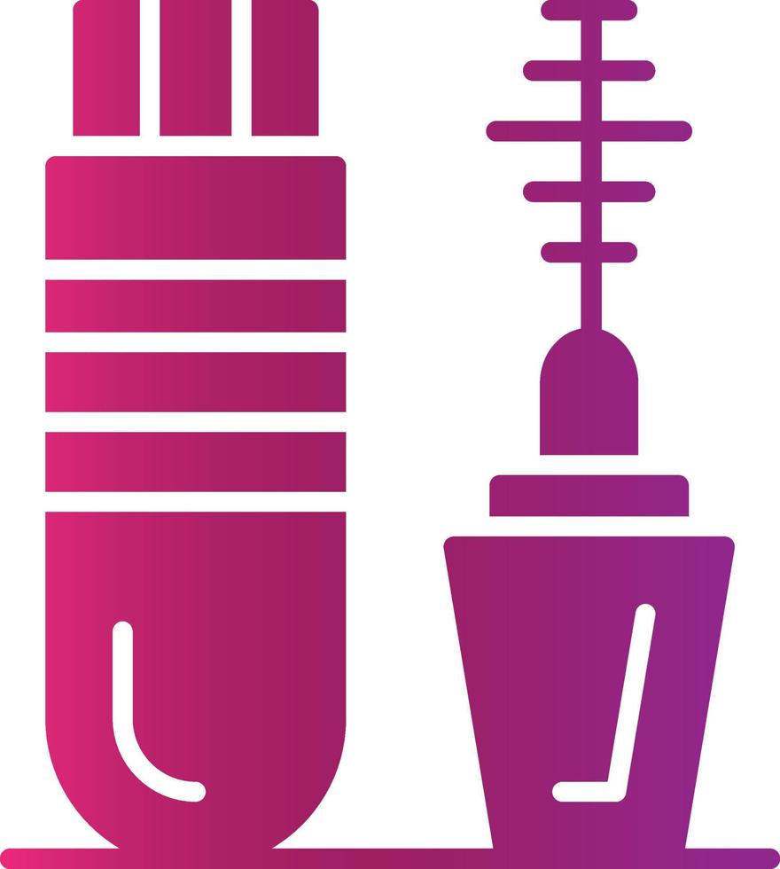 conception d'icône créative mascara vecteur