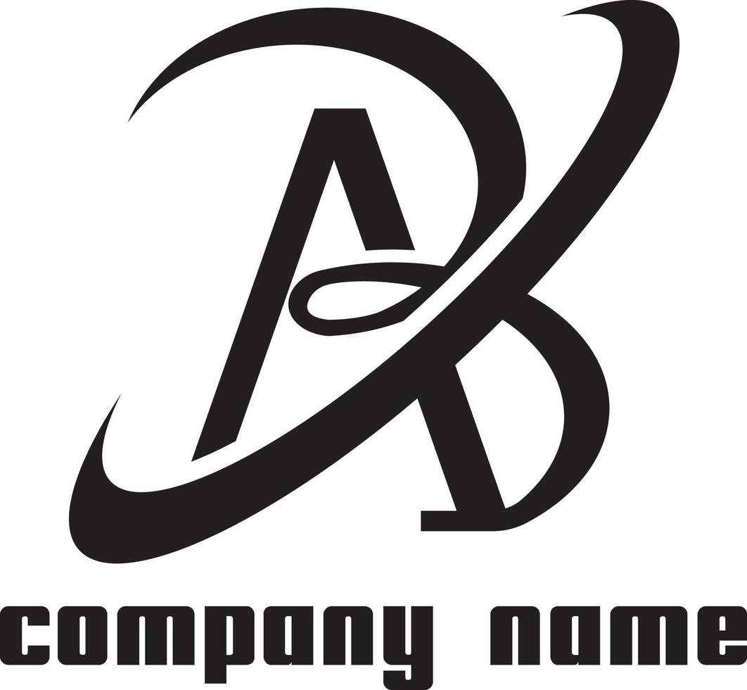 logo ab pour la marque de l'entreprise vecteur