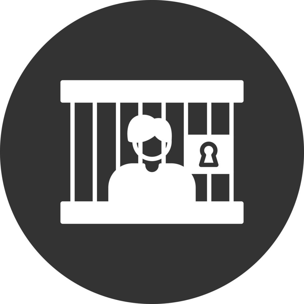 conception d'icône créative de prison vecteur
