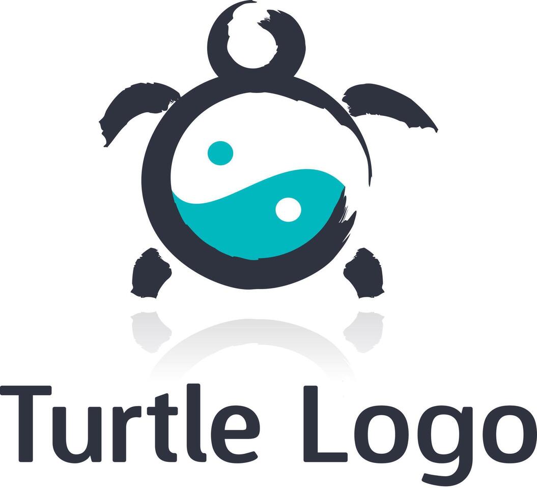 création de logo de tortue. vecteur