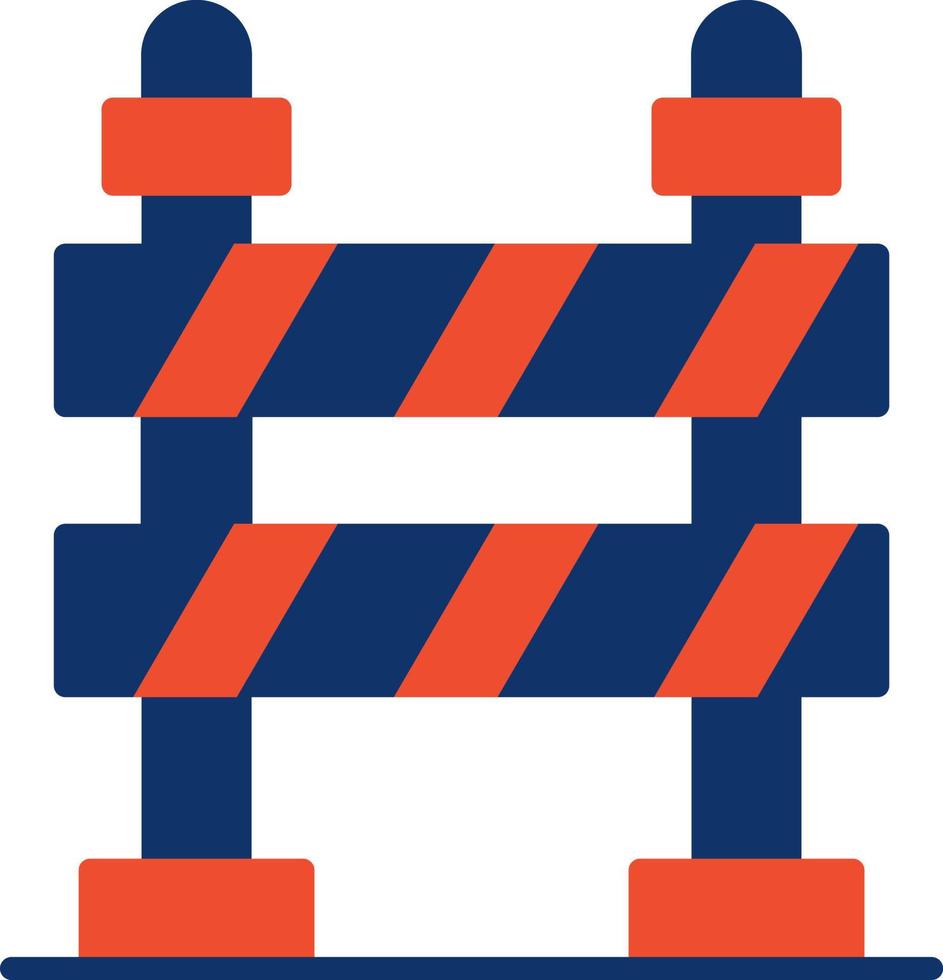 conception d'icône créative barrière routière vecteur