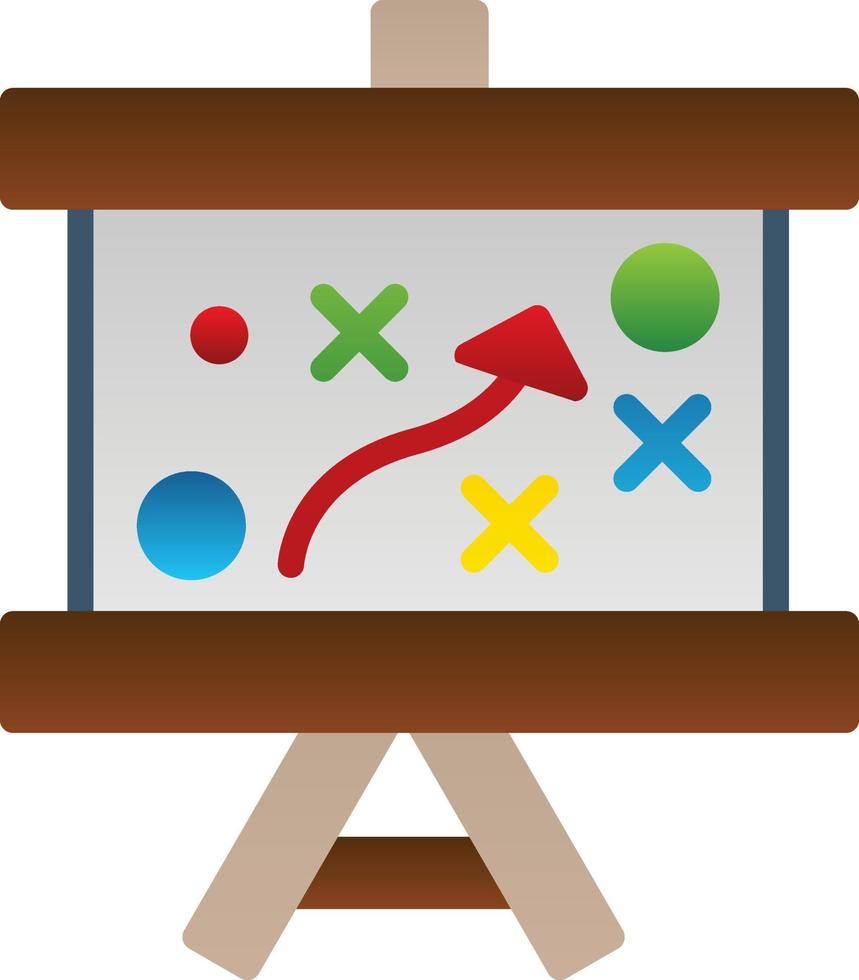 conception d'icône de vecteur de stratégie contra