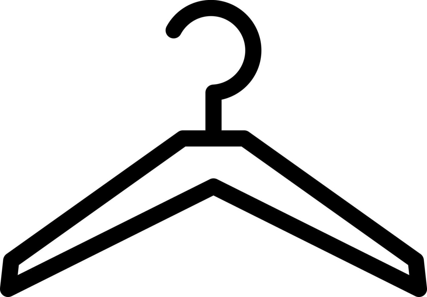 conception d'icône vectorielle de cintre vecteur