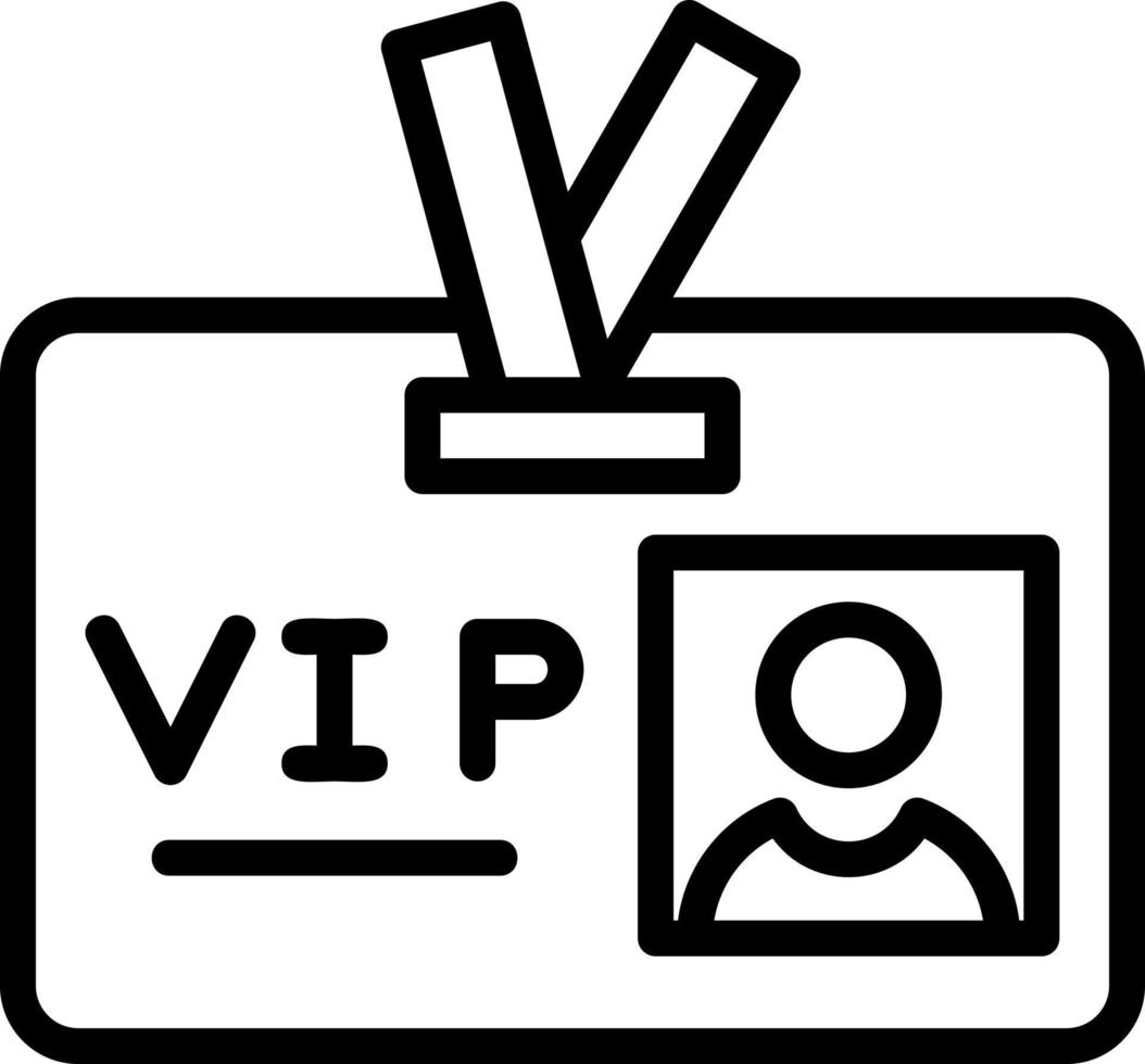 conception d'icône vectorielle de passe vip vecteur