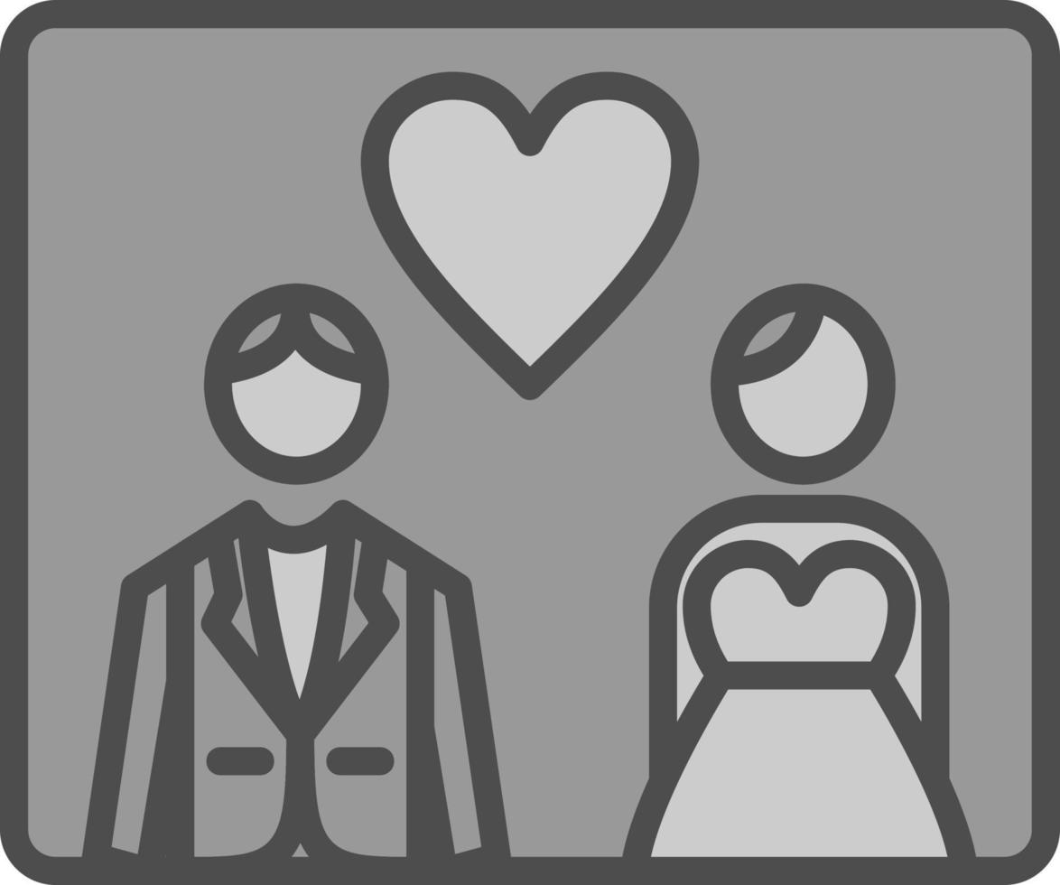 conception d'icônes vectorielles de photos de mariage vecteur
