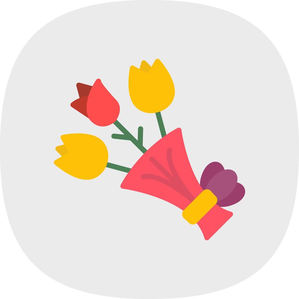 conception d'icône de vecteur de bouquet de fleurs