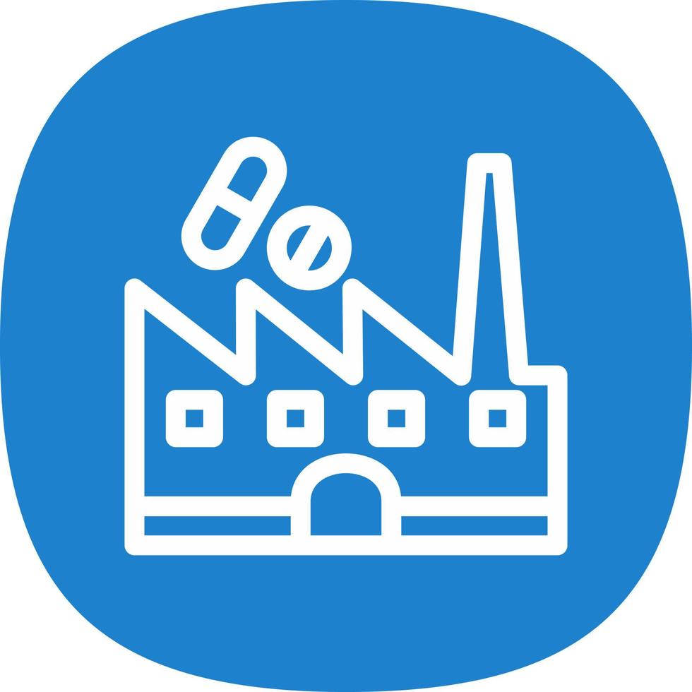 conception d'icône de vecteur d'usine de médecine