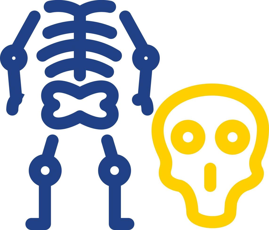 conception d'icône de vecteur d'ostéologie