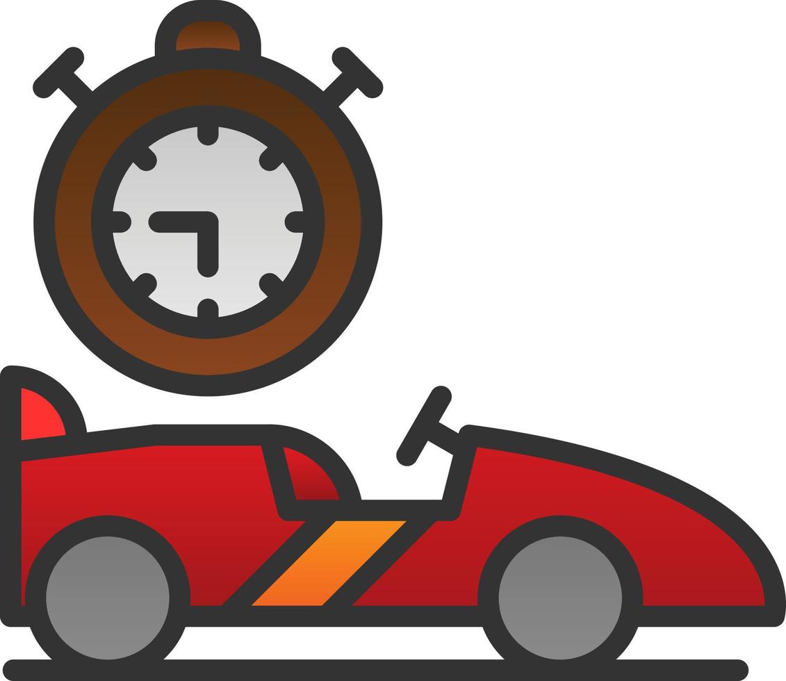 conception d'icône de vecteur de chronomètre de course