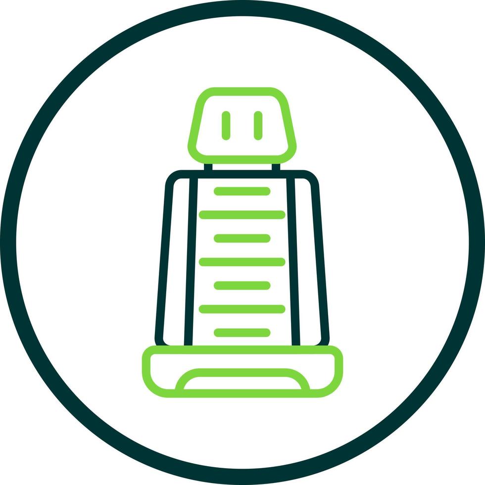 conception d'icône vectorielle de siège de voiture de course vecteur
