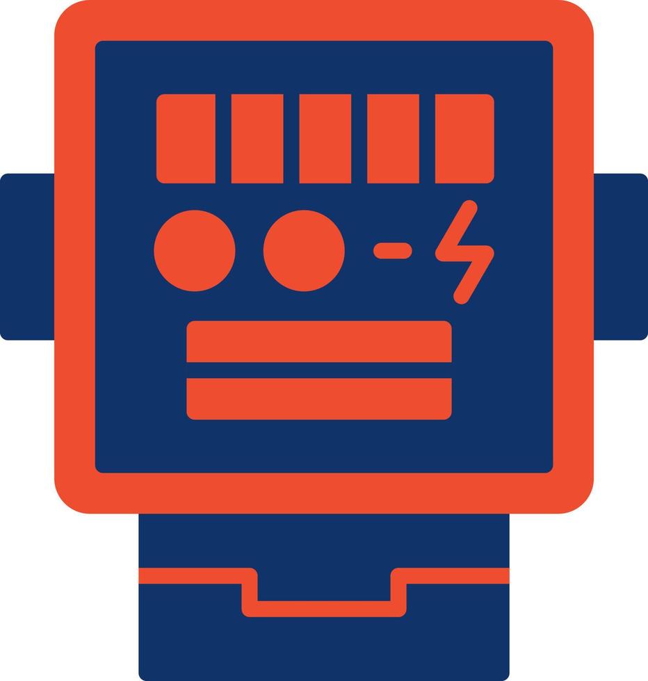 conception d'icône créative de compteur électrique vecteur