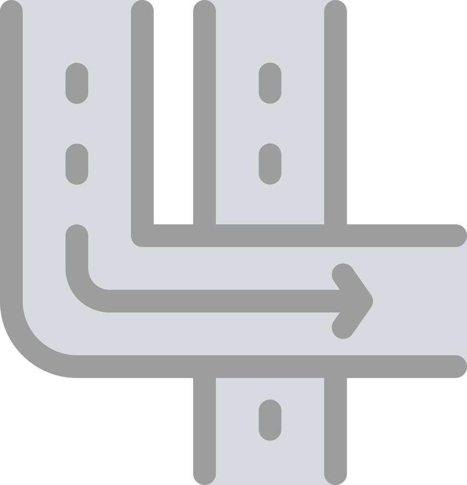 conception d'icône vectorielle de rampes routières vecteur