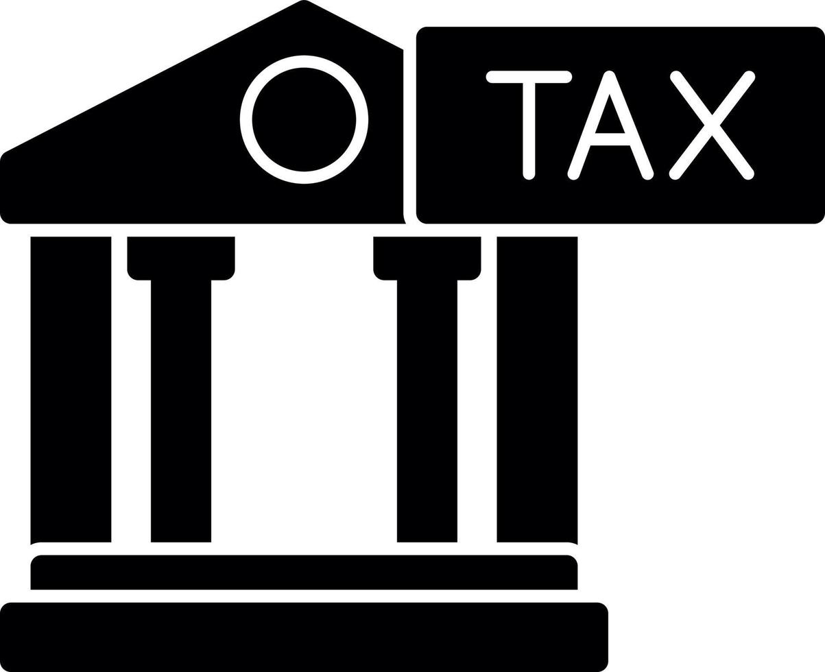 conception d'icône vectorielle de bureau des impôts vecteur