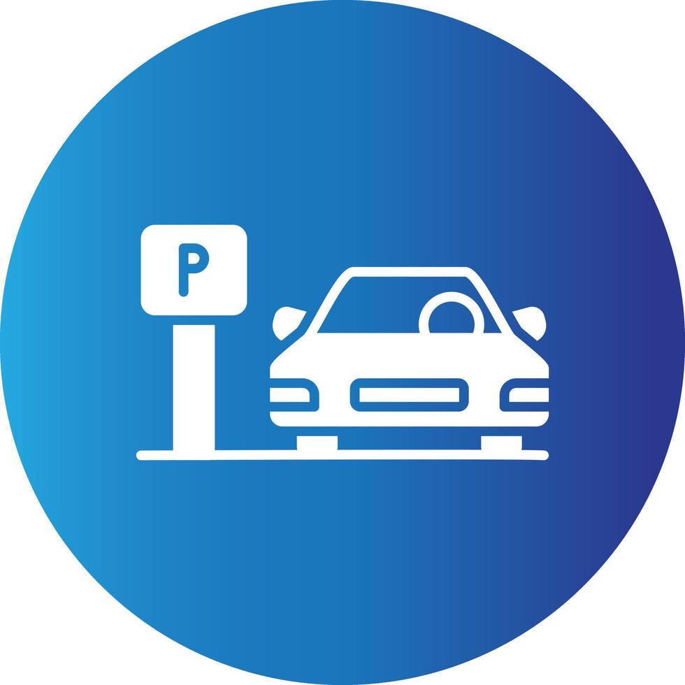 20 - icône de création de parking vecteur