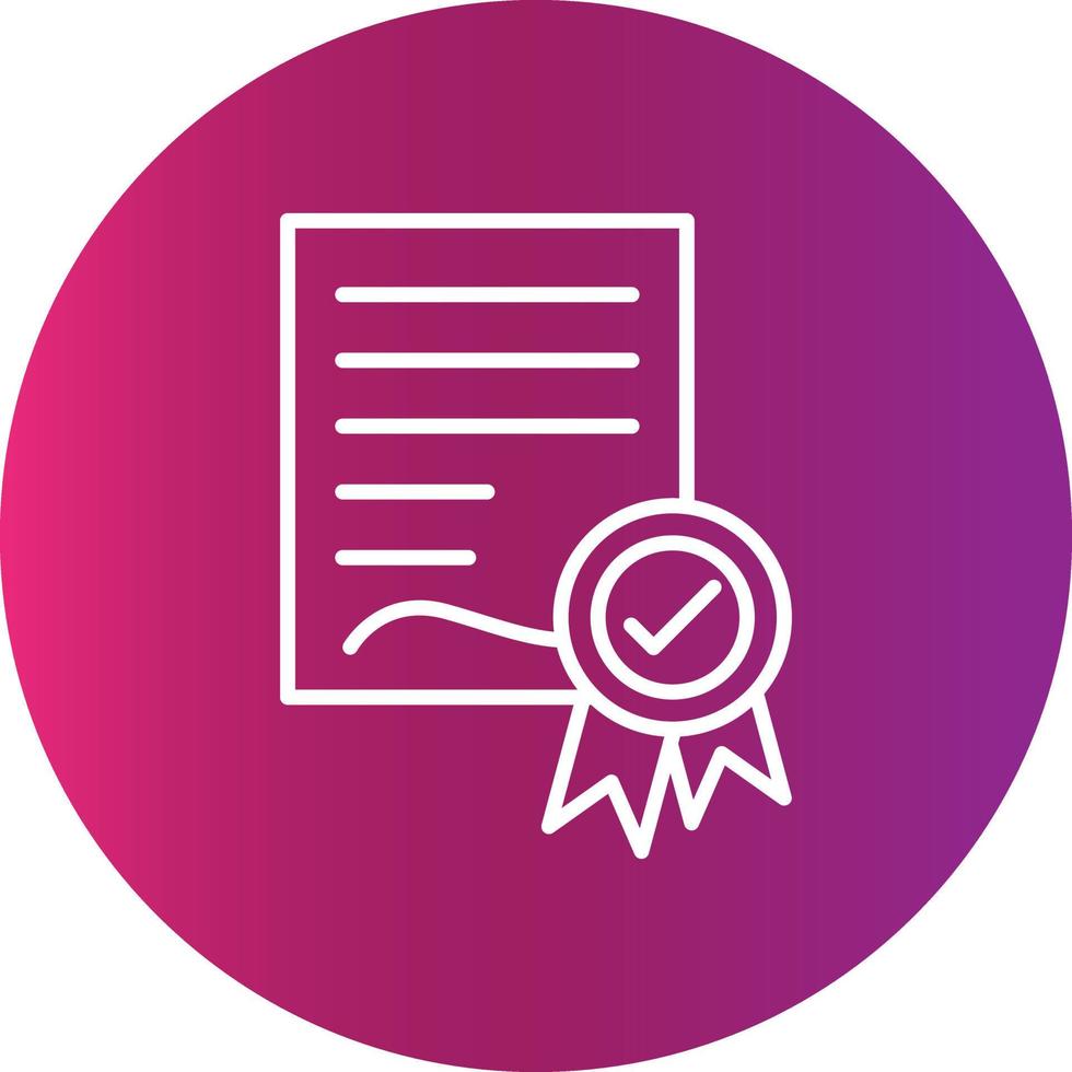 icône de création de certificat vecteur