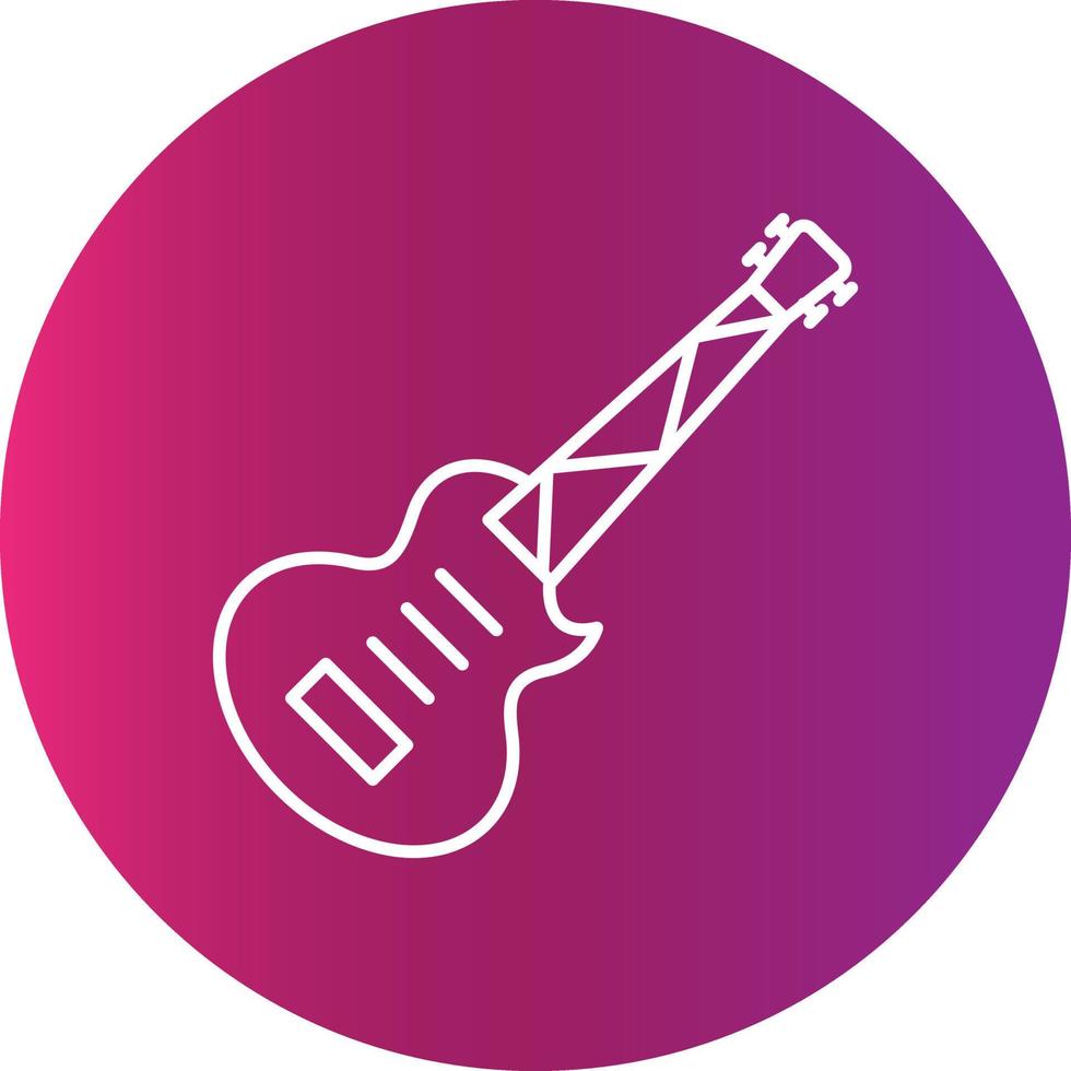 icône de création de guitare électrique vecteur